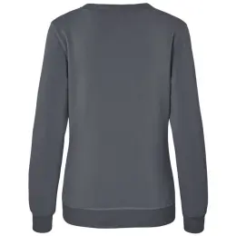 Ladies Quinn Crew Neck Sweater Grey Back